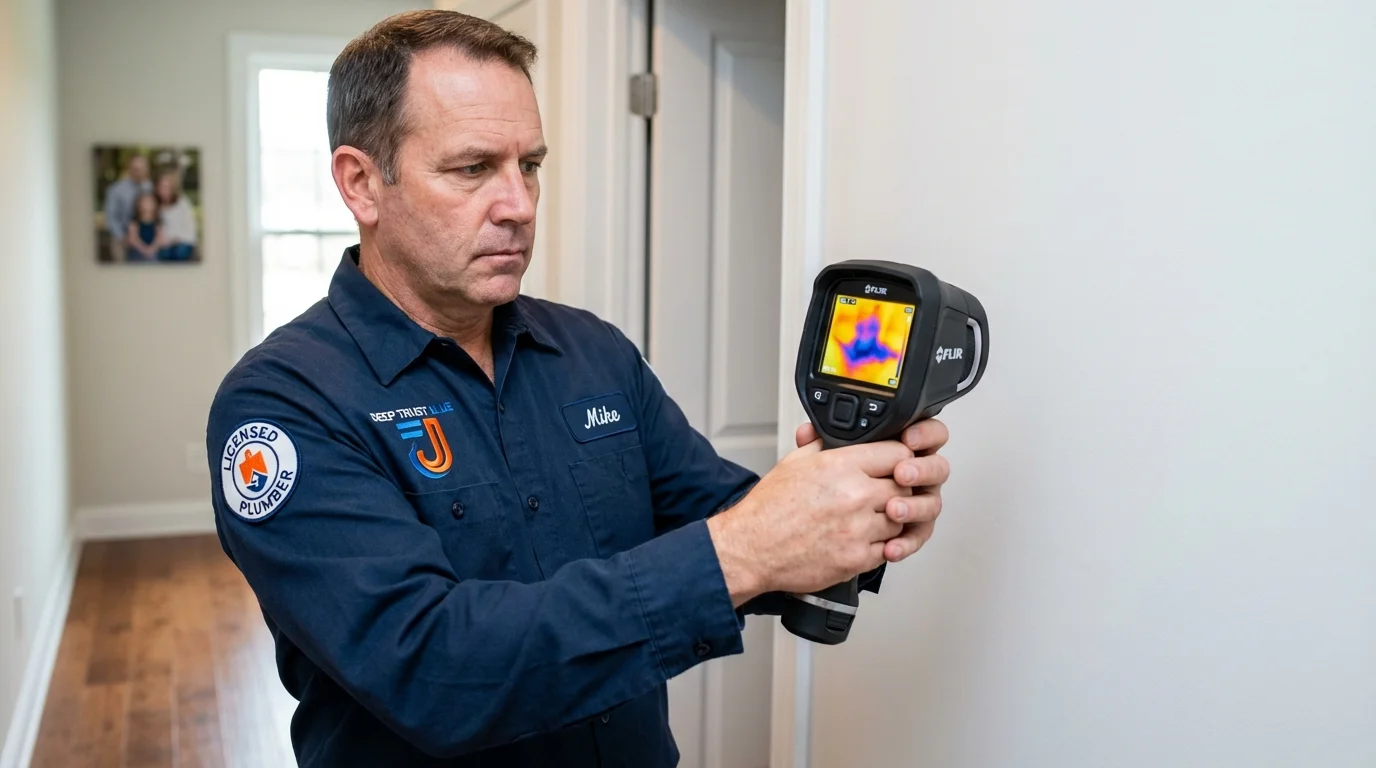 Thermal imaging leak detection by Johns Plumbing LLC in Sartell